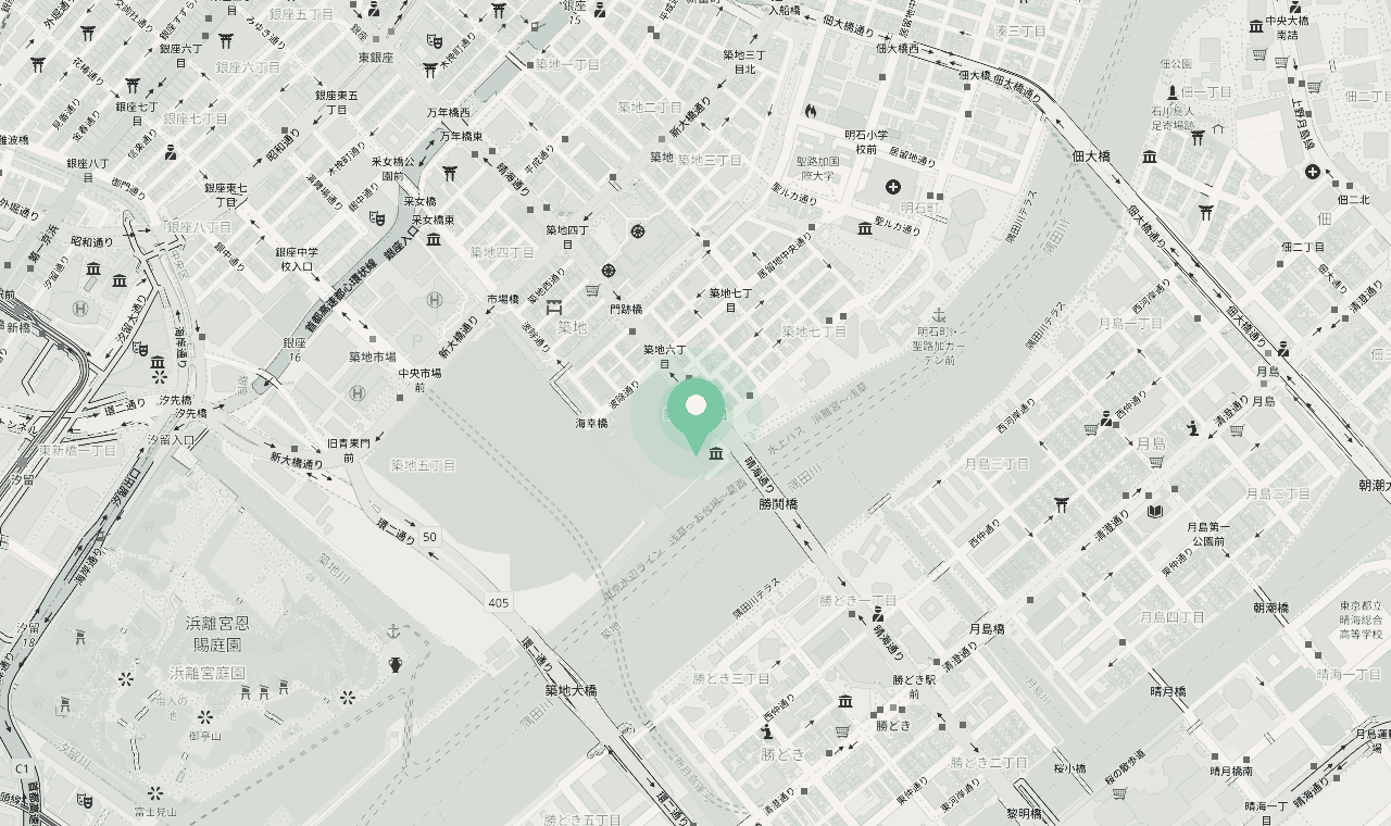 地図: 築地6-27-5